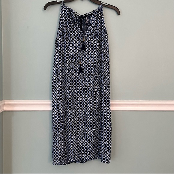 Tommy Bahama Cover Up Dress Sun Dress Blue Adjustable Straps Size Small EUC - Picture 6 of 8
